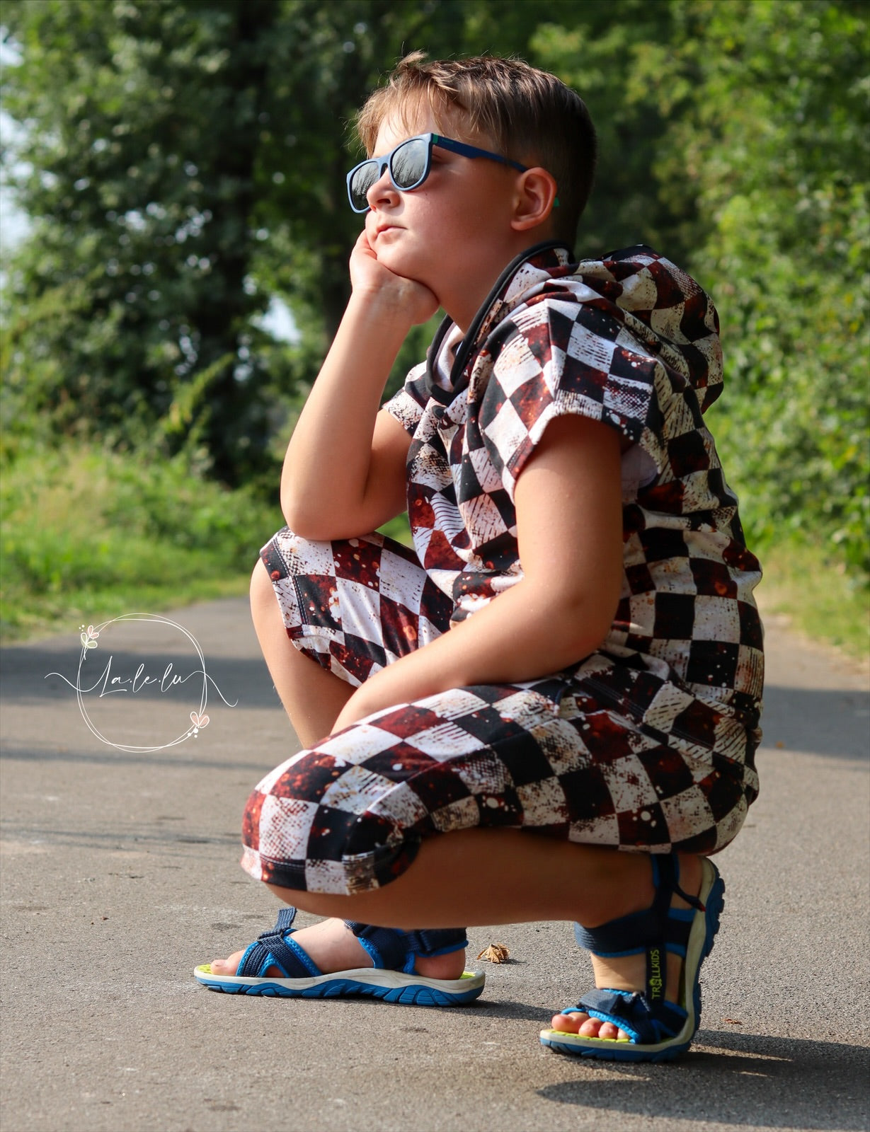 Braunes Schachbrett Eigenproduktion Dauervorbestellung